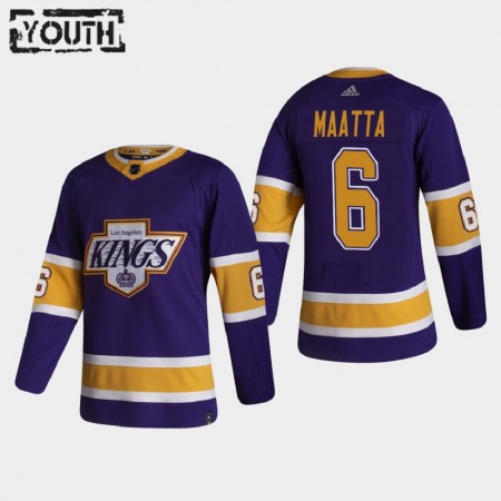 Los Angeles Kings Trikot Olli Maatta 6 2020-21 Reverse Retro Authentic - Kinder
